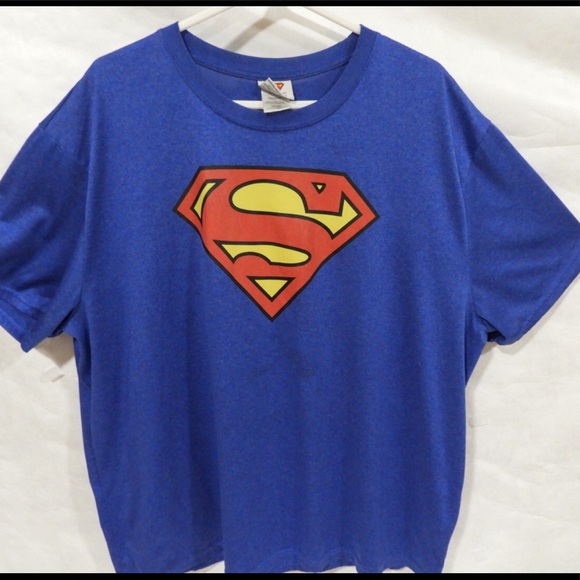 Super man blue T-shirt (Size: XXL ) - Picture 1 of 4